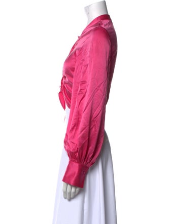 Auteur Silk V-Neck Crop Top