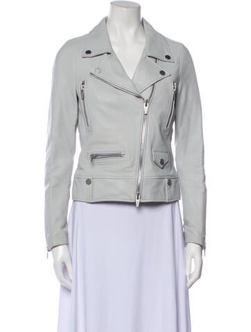 The Arrivals Jackets Lamb Leather Biker Jacket XS