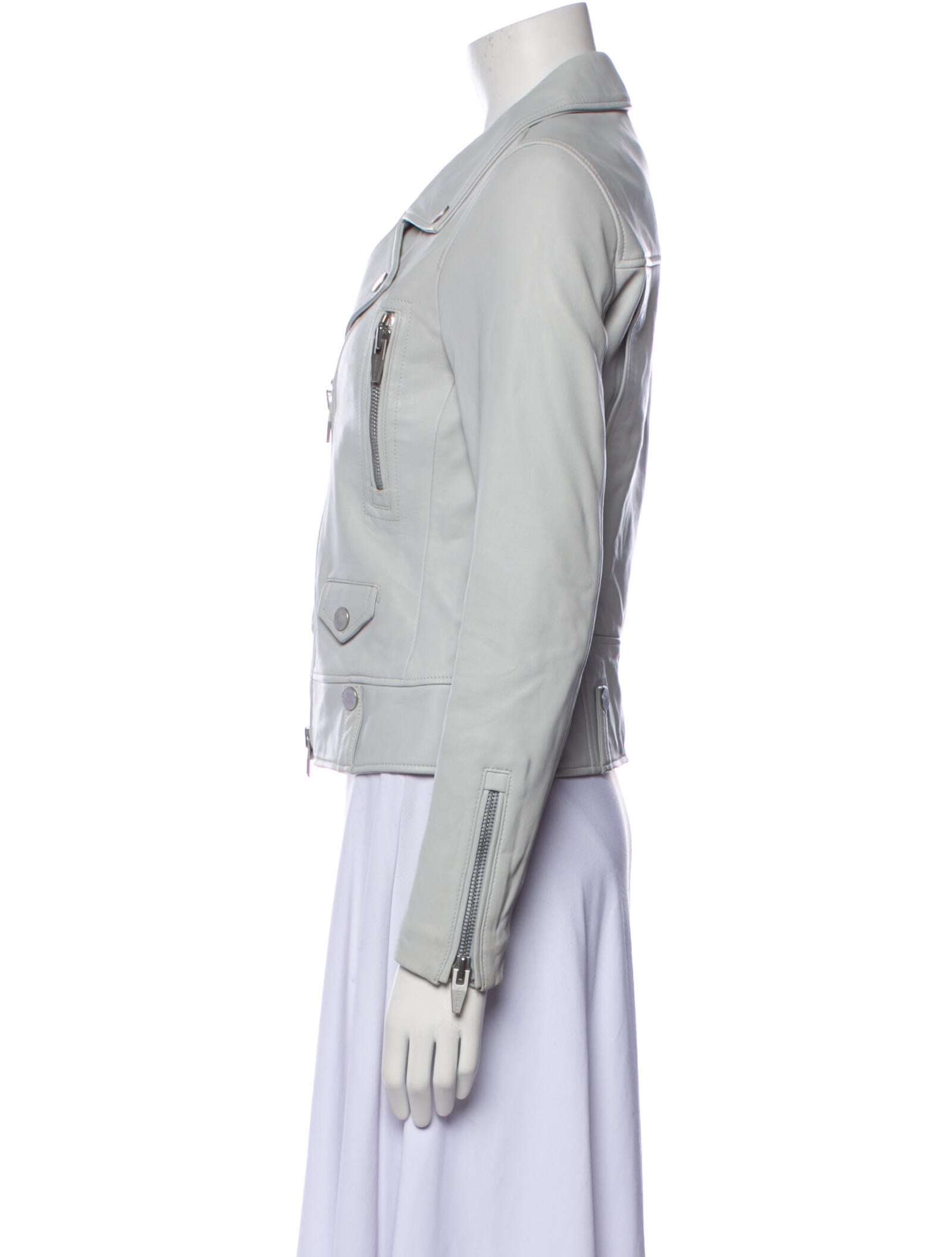 The Arrivals Lamb Leather Biker Jacket