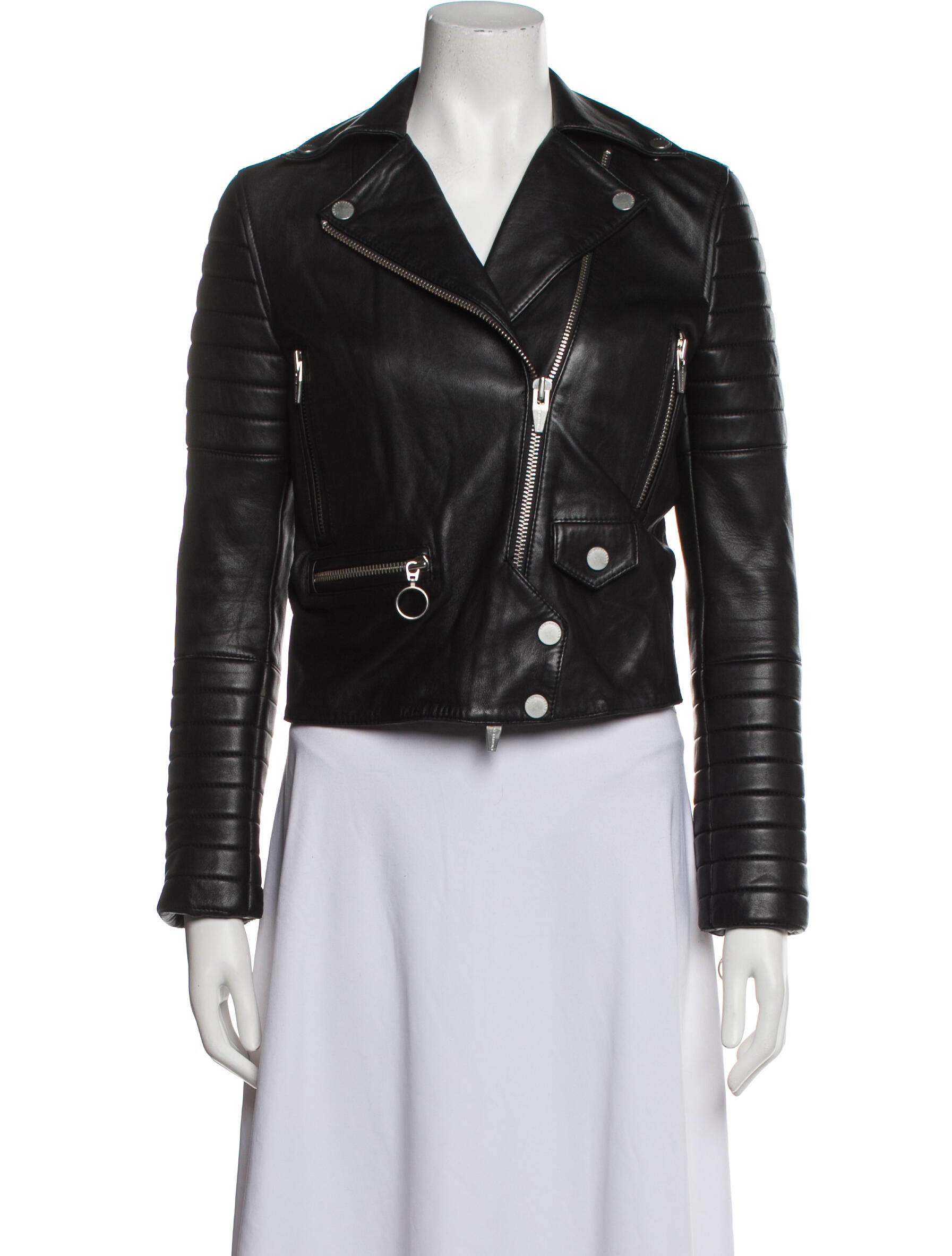 The Arrivals Lamb Leather Biker Jacket