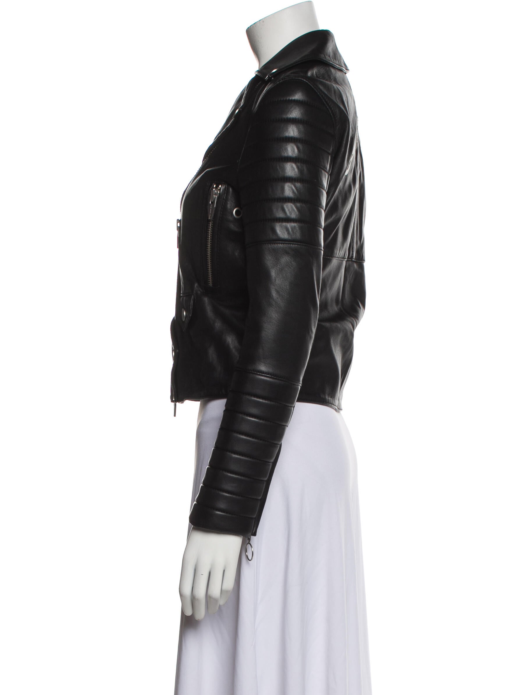 The Arrivals Lamb Leather Biker Jacket