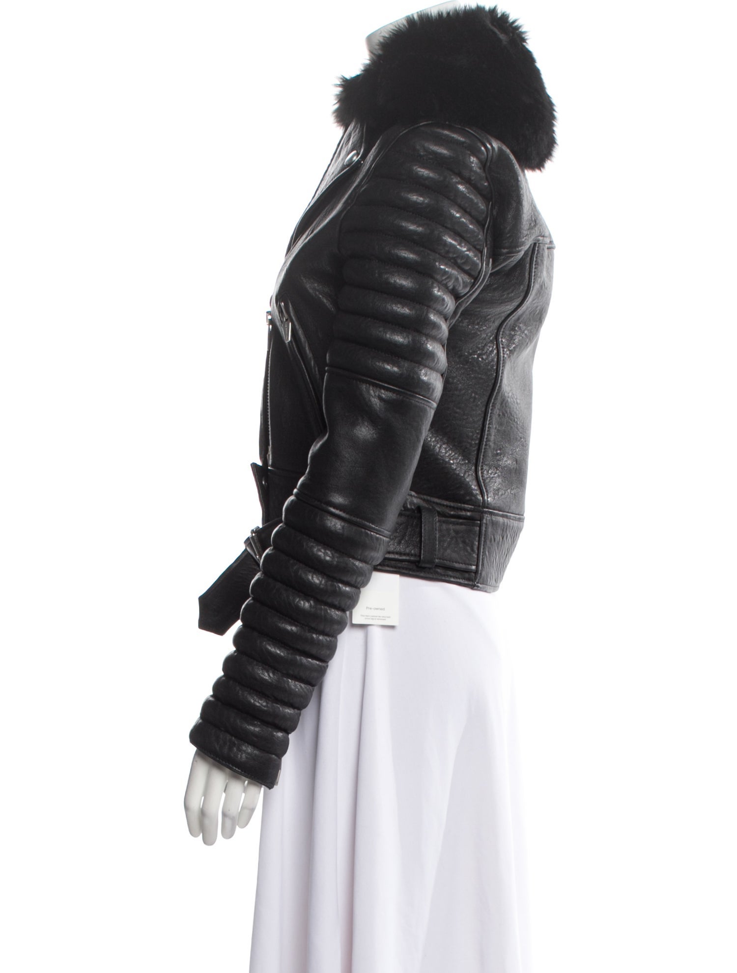 The Arrivals Leather Fur Jacket