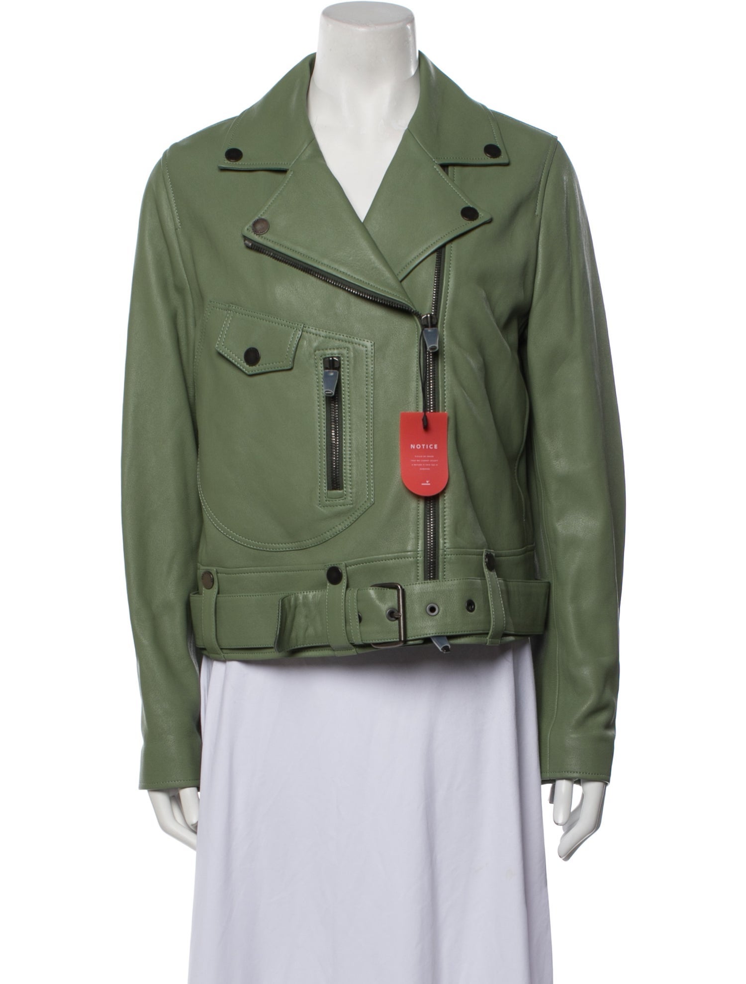 The Arrivals Leather Biker Jacket w/ Tags