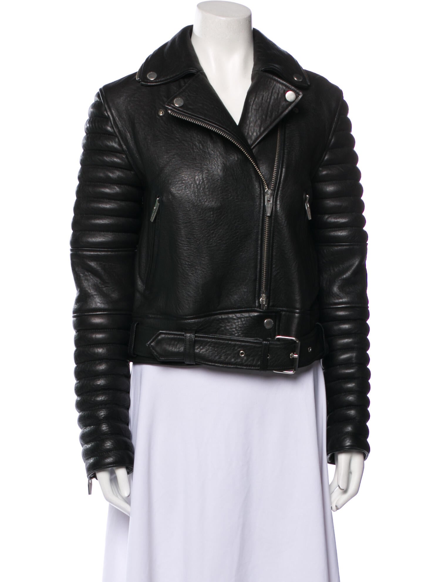 The Arrivals Leather Fur Jacket