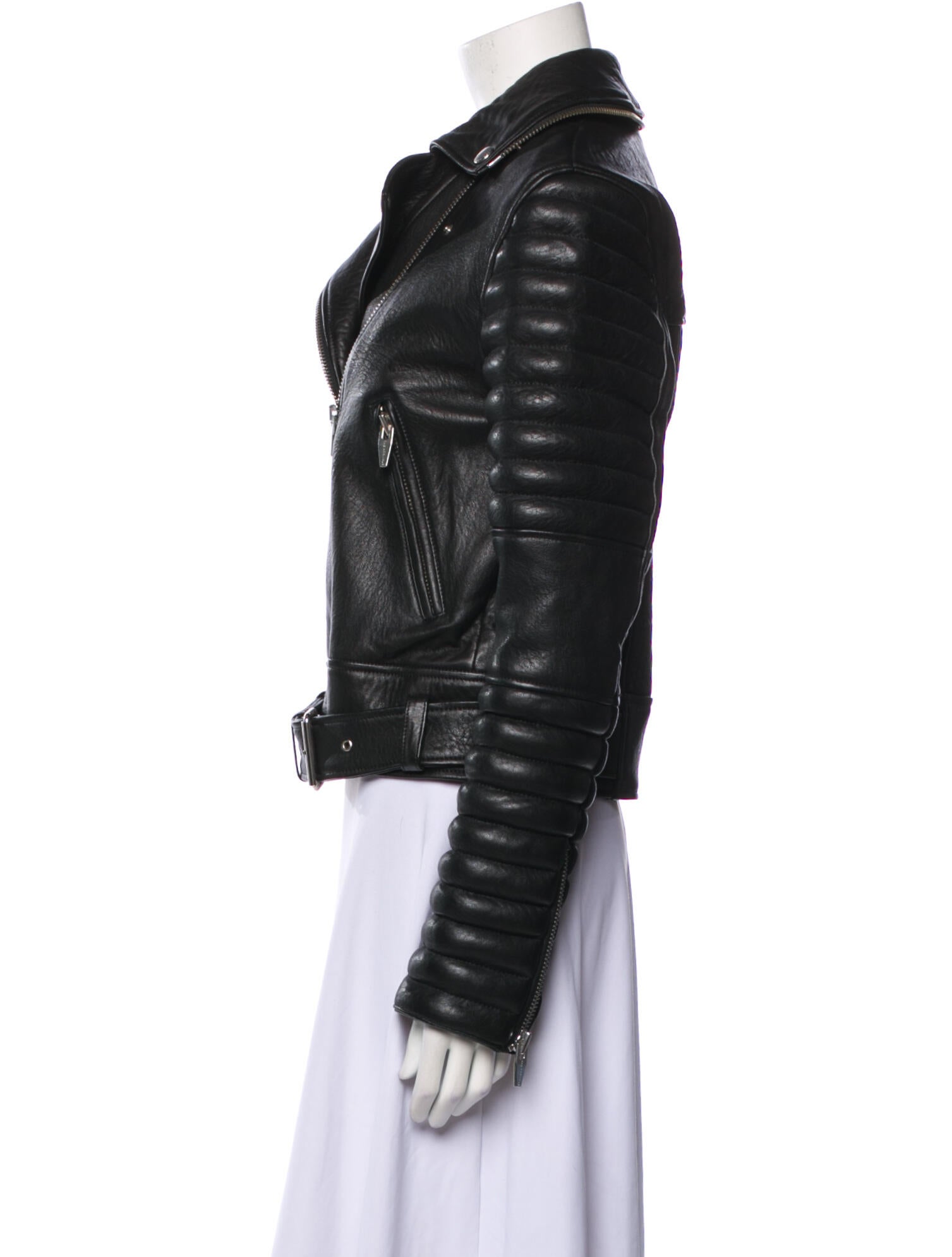 The Arrivals Leather Fur Jacket