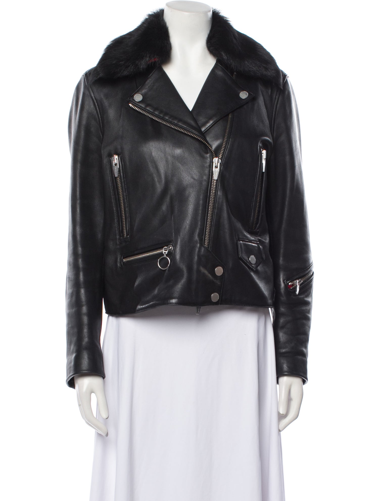 The Arrivals Leather Biker Jacket