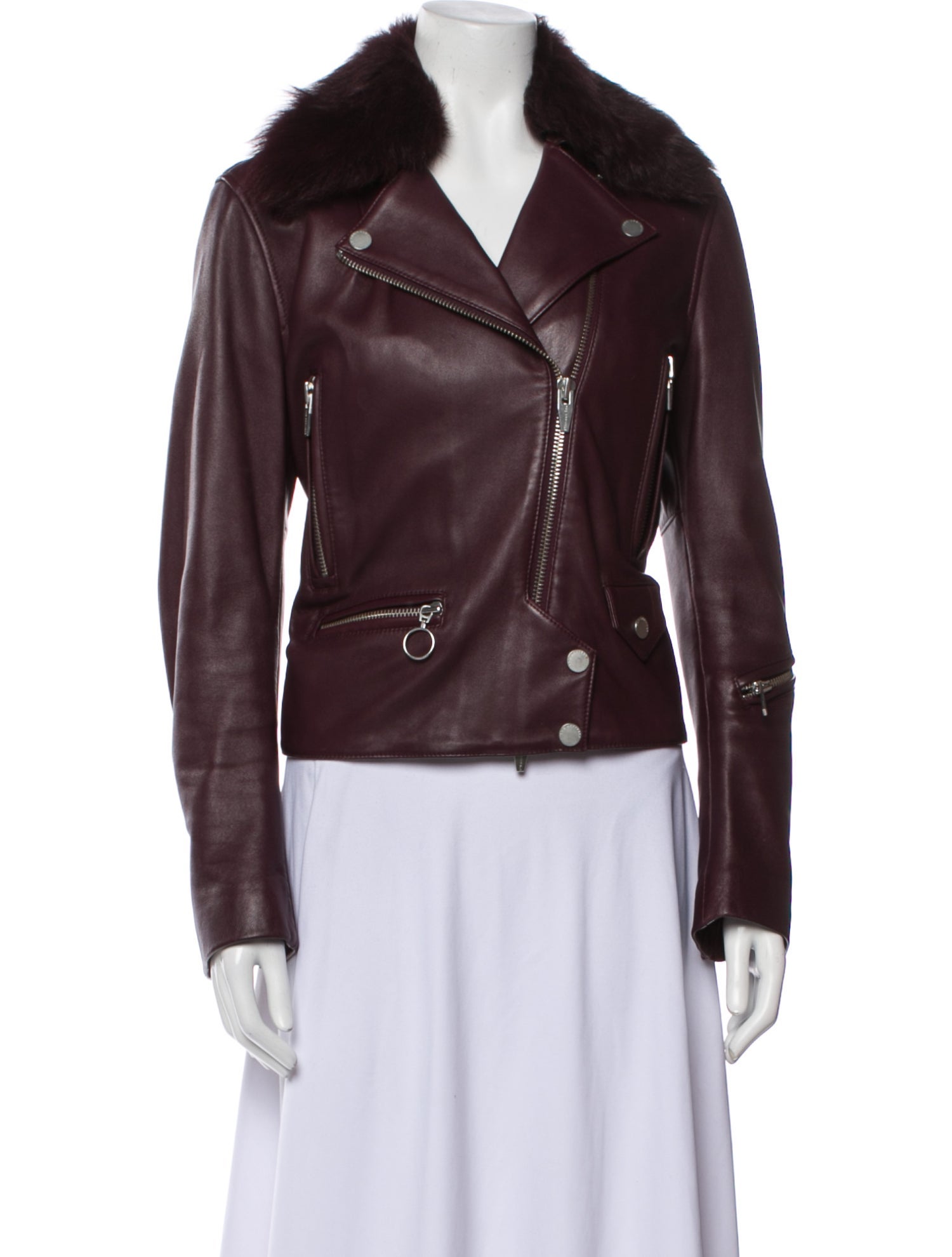 The Arrivals Leather Fur Jacket