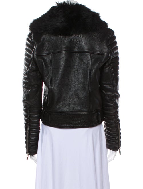 The Arrivals Leather Fur Jacket