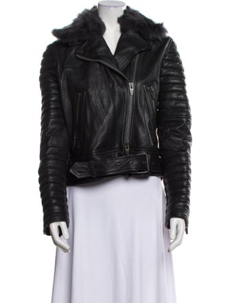 The Arrivals Leather Fur Jacket