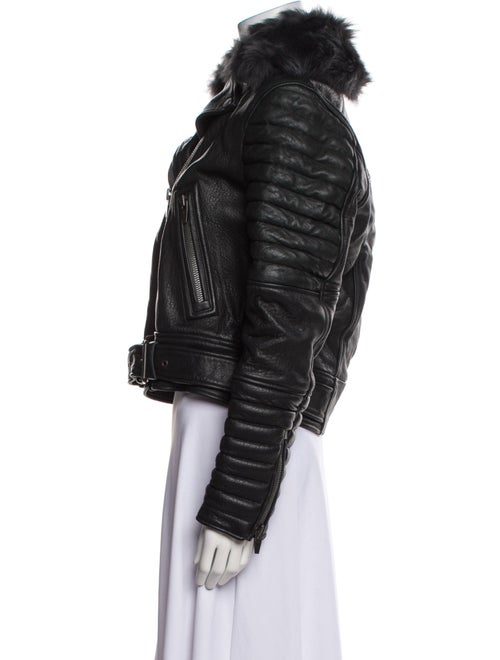 The Arrivals Leather Fur Jacket