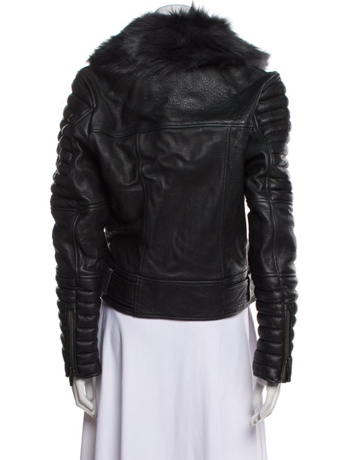 The Arrivals Leather Fur Jacket