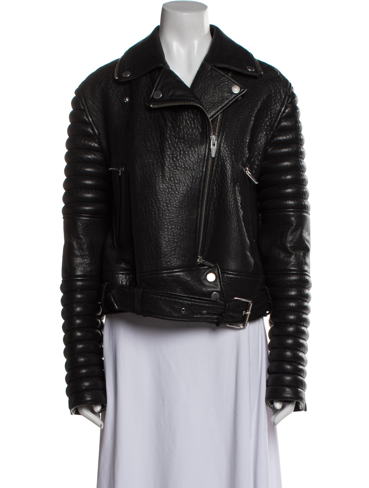 The Arrivals Leather Fur Jacket