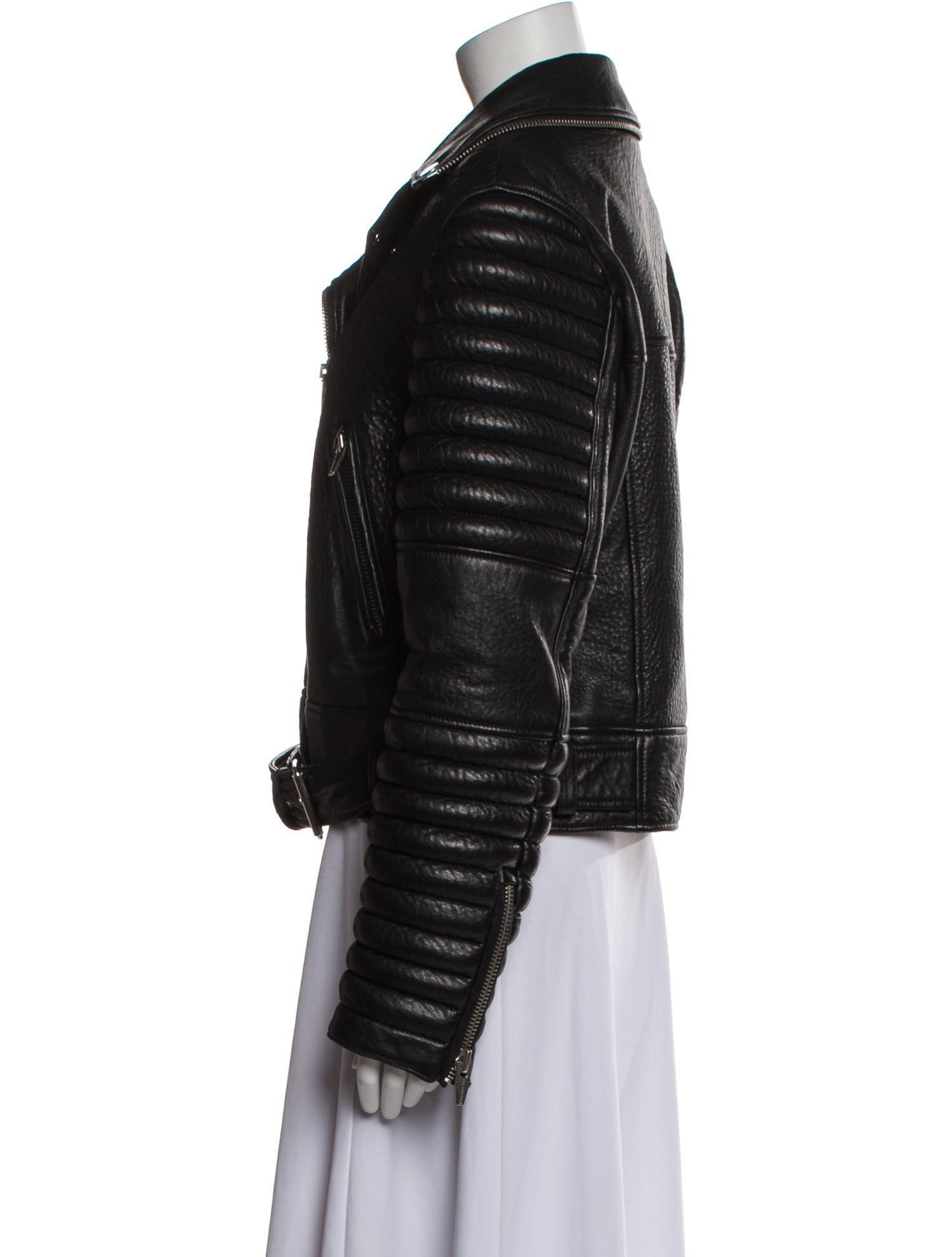 The Arrivals Leather Fur Jacket