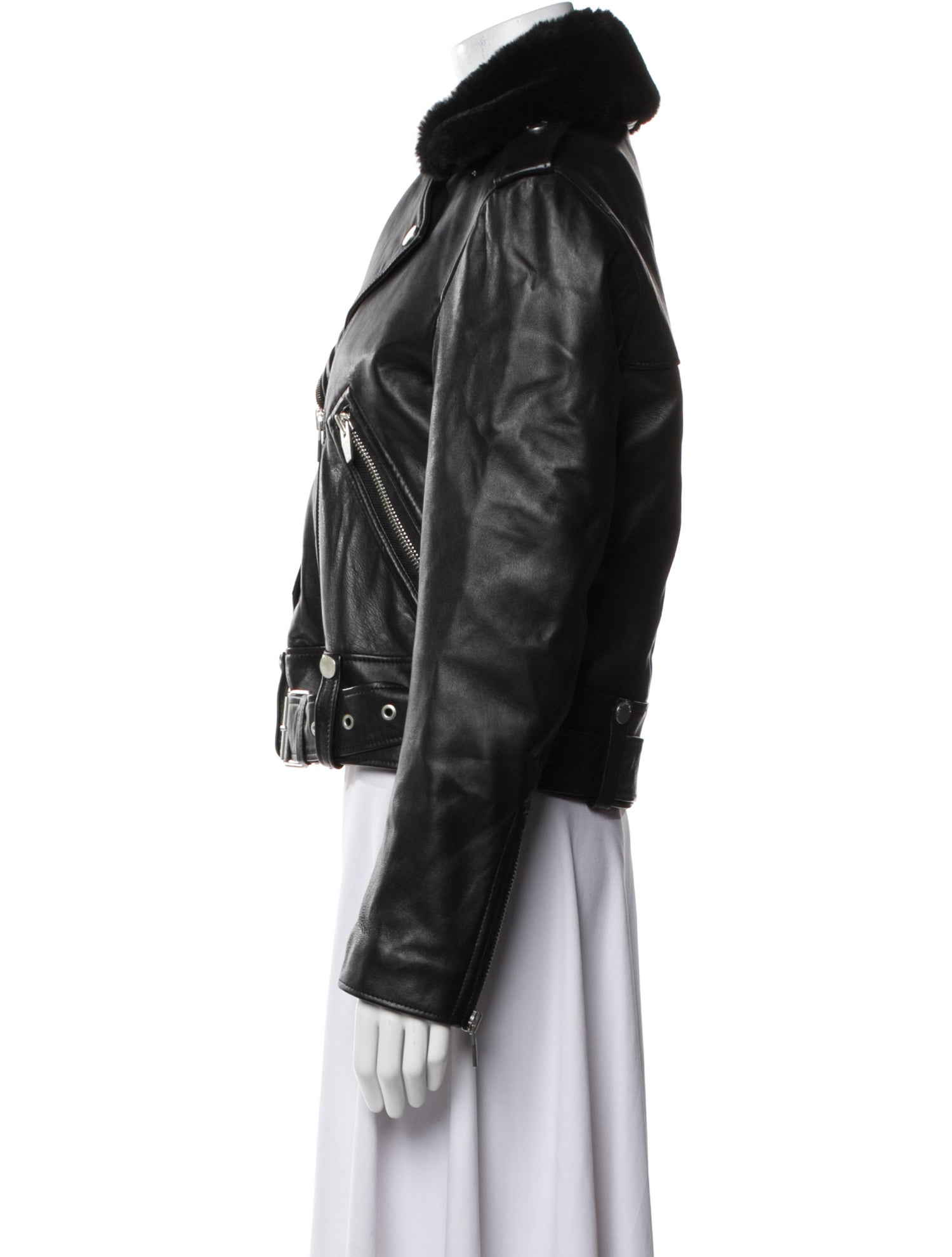 The Arrivals Leather Biker Jacket