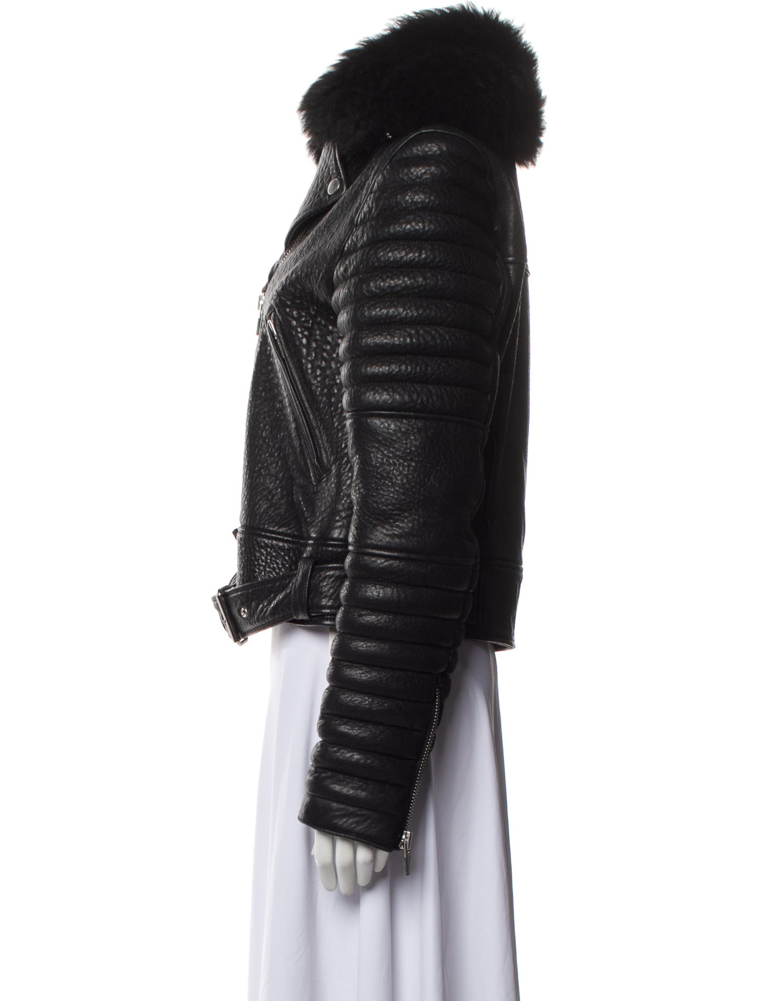 The Arrivals Leather Biker Jacket