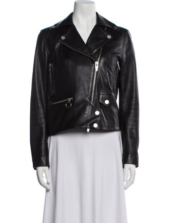 The Arrivals Leather Biker Jacket