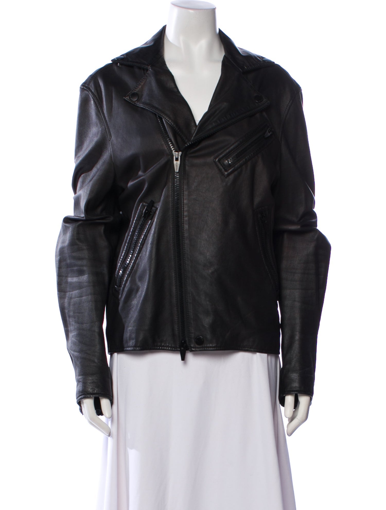The Arrivals Leather Biker Jacket