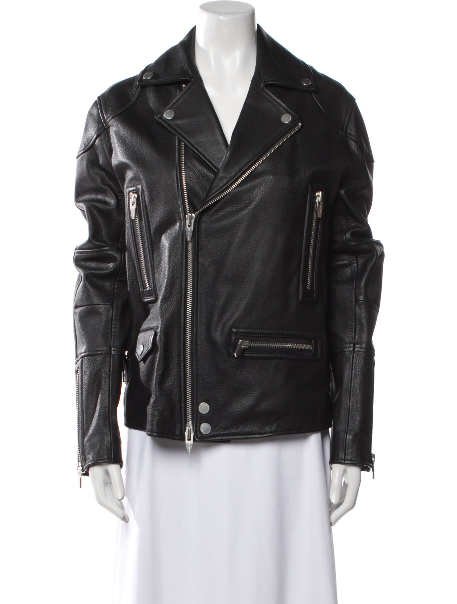 The Arrivals Leather Biker Jacket
