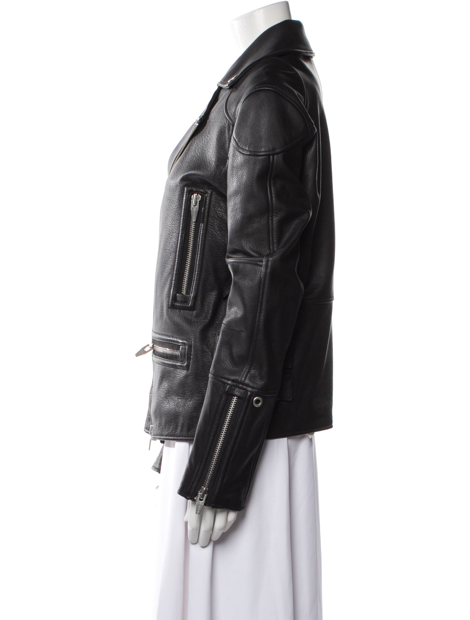 The Arrivals Leather Biker Jacket