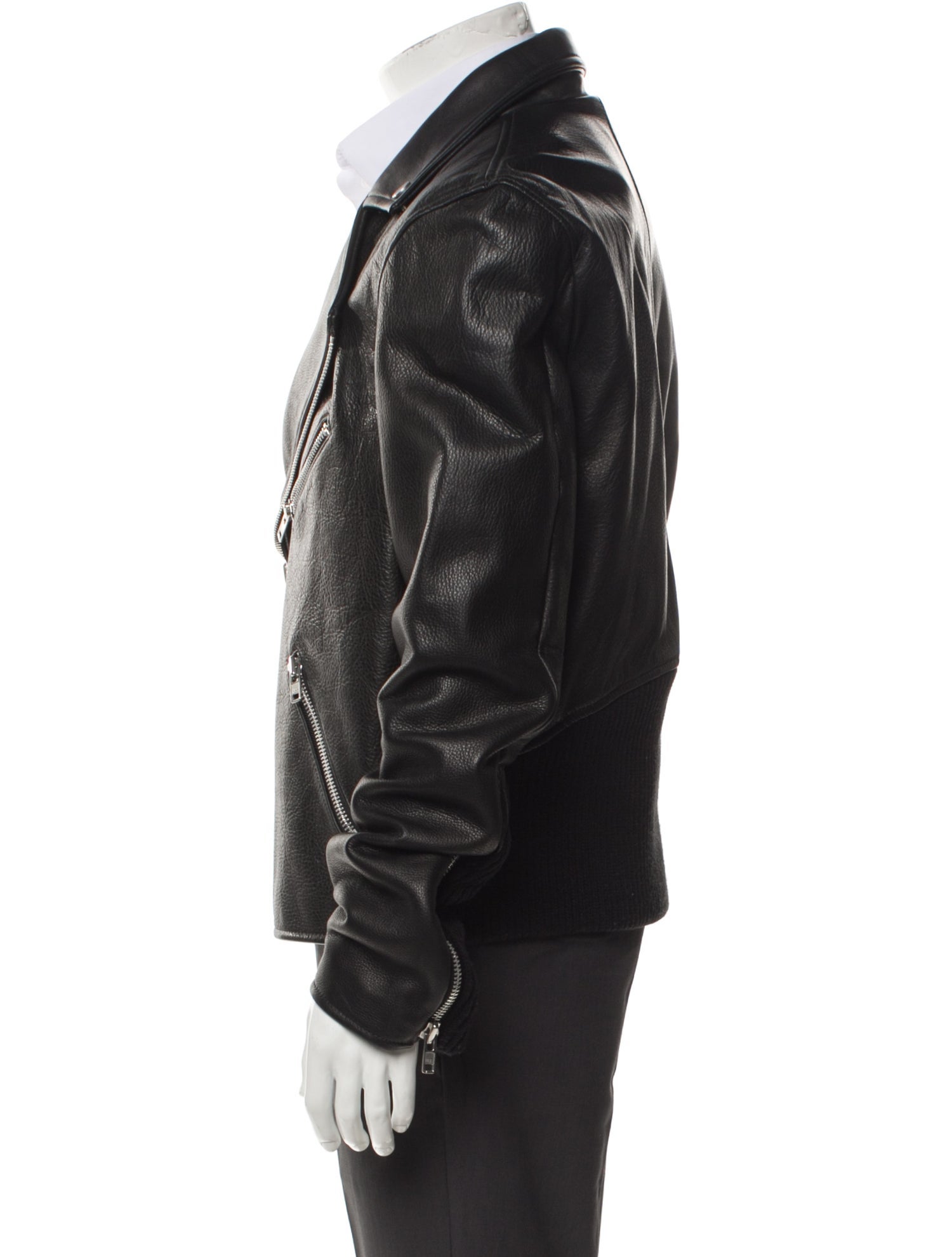 The Arrivals Leather Moto Jacket