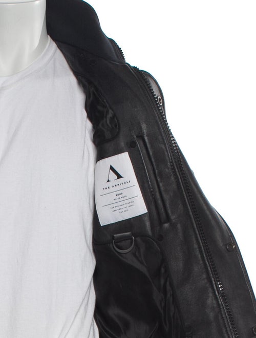 The Arrivals Leather Moto Jacket