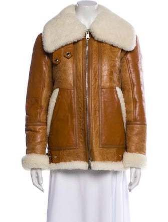 The Arrivals Lamb Leather Faux Fur Coat