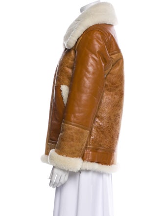 The Arrivals Lamb Leather Faux Fur Coat
