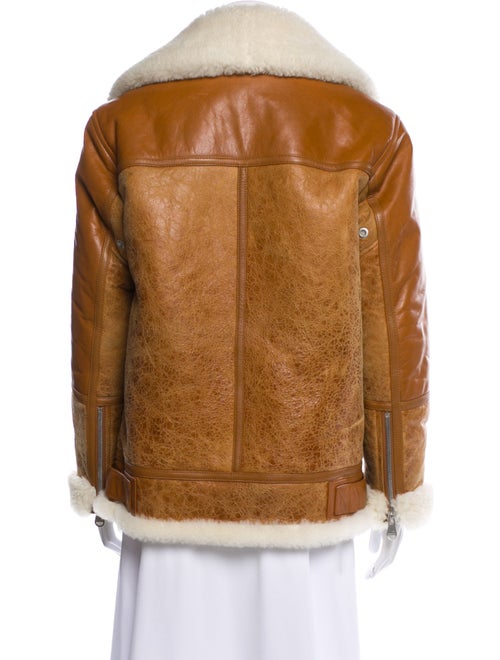 The Arrivals Lamb Leather Faux Fur Coat