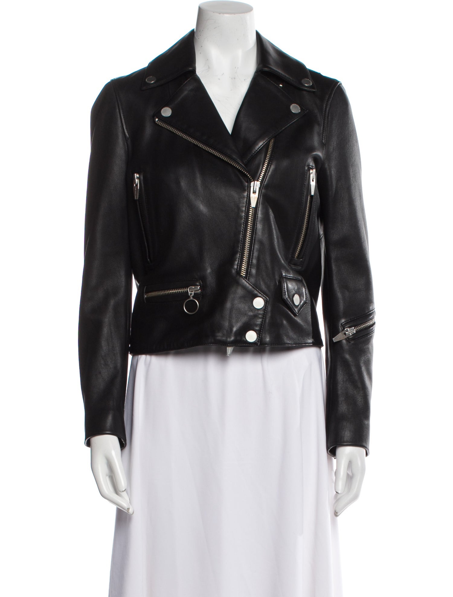 The Arrivals Leather Fur Jacket