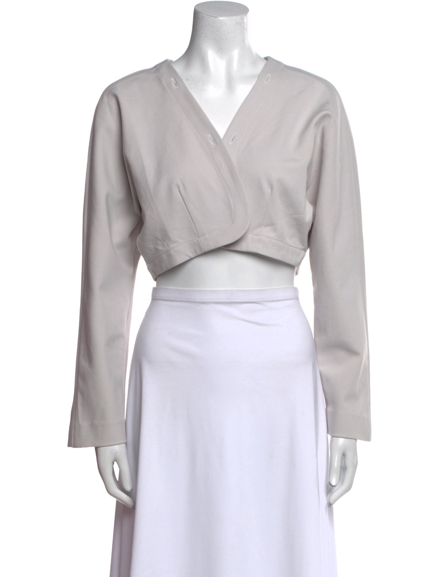 The Arrivals V-Neck Long Sleeve Crop Top