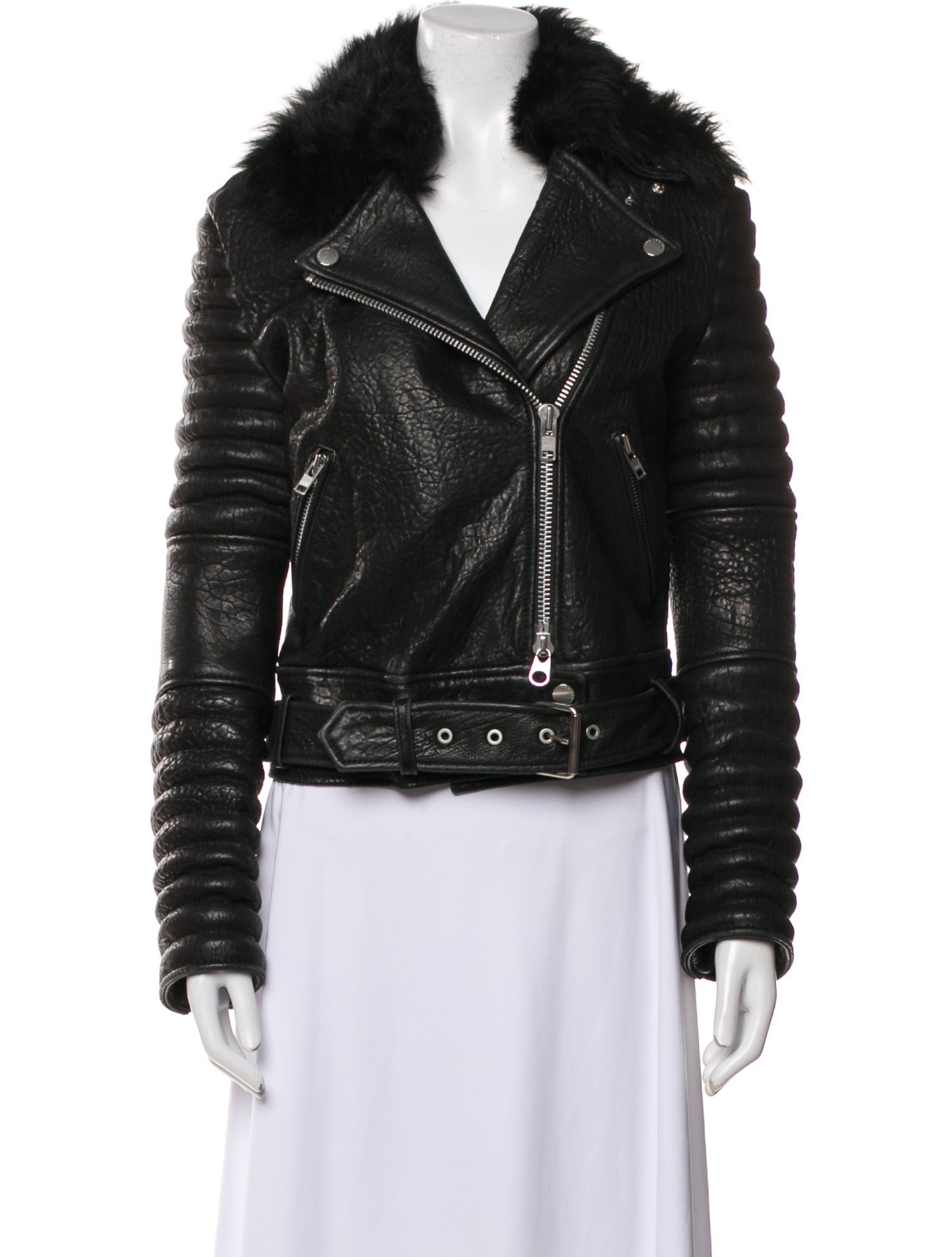The Arrivals Lamb Leather Fur Jacket