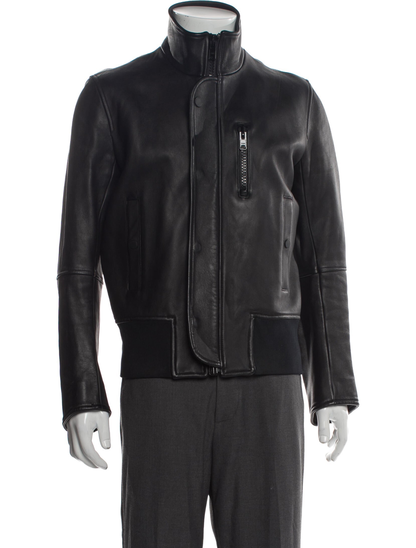 The Arrivals Leather Moto Jacket