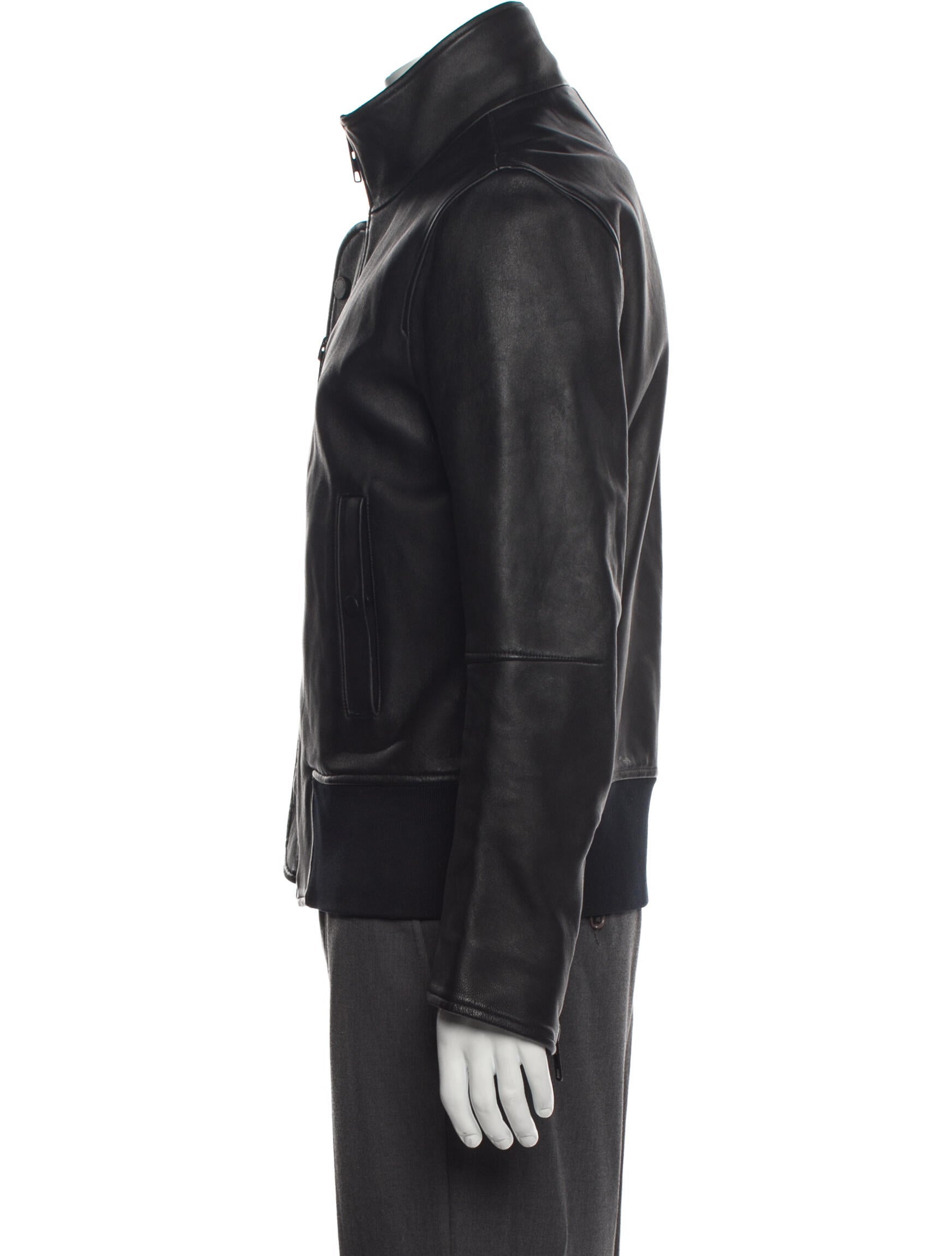 The Arrivals Leather Moto Jacket