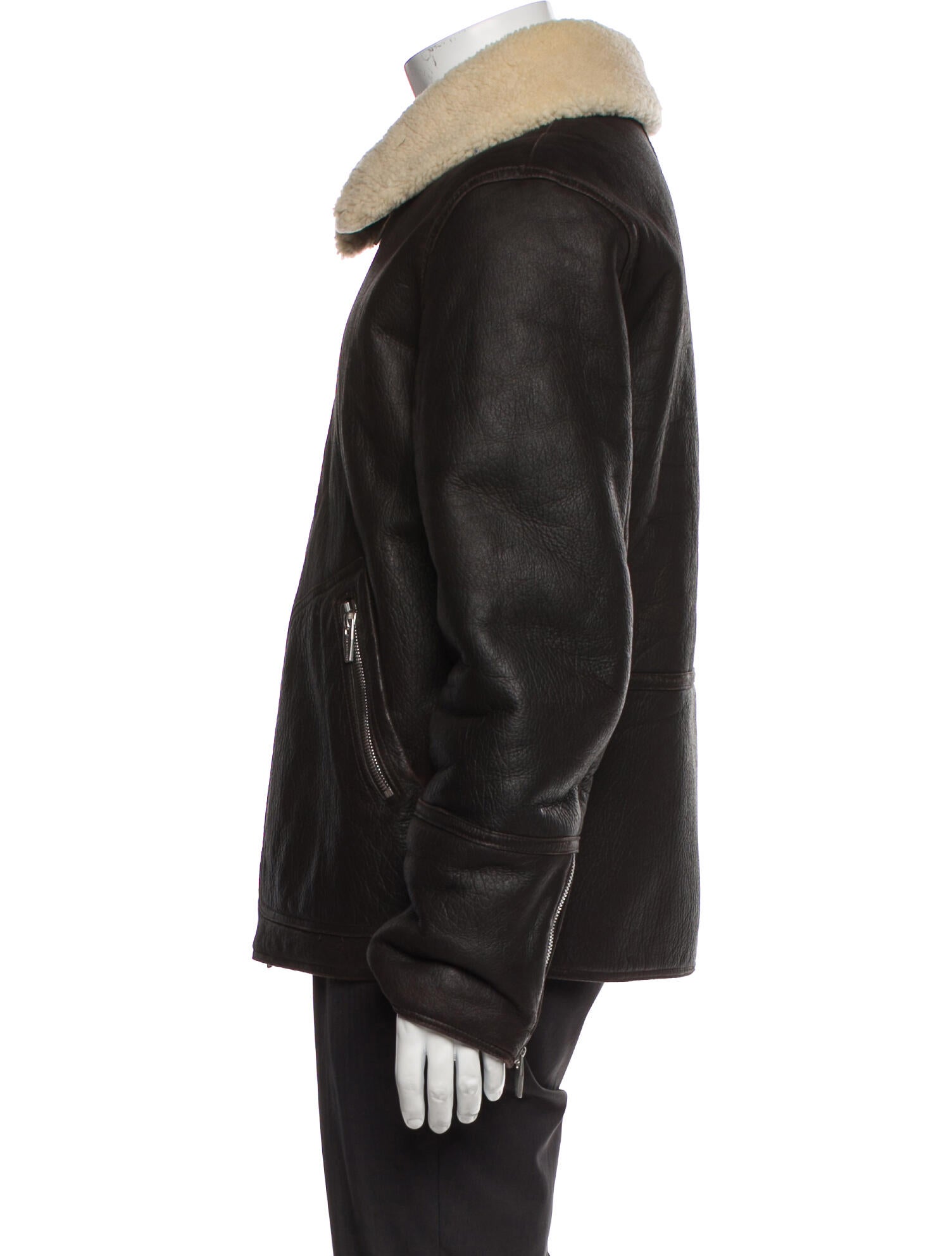 The Arrivals Shearling Moto Jacket