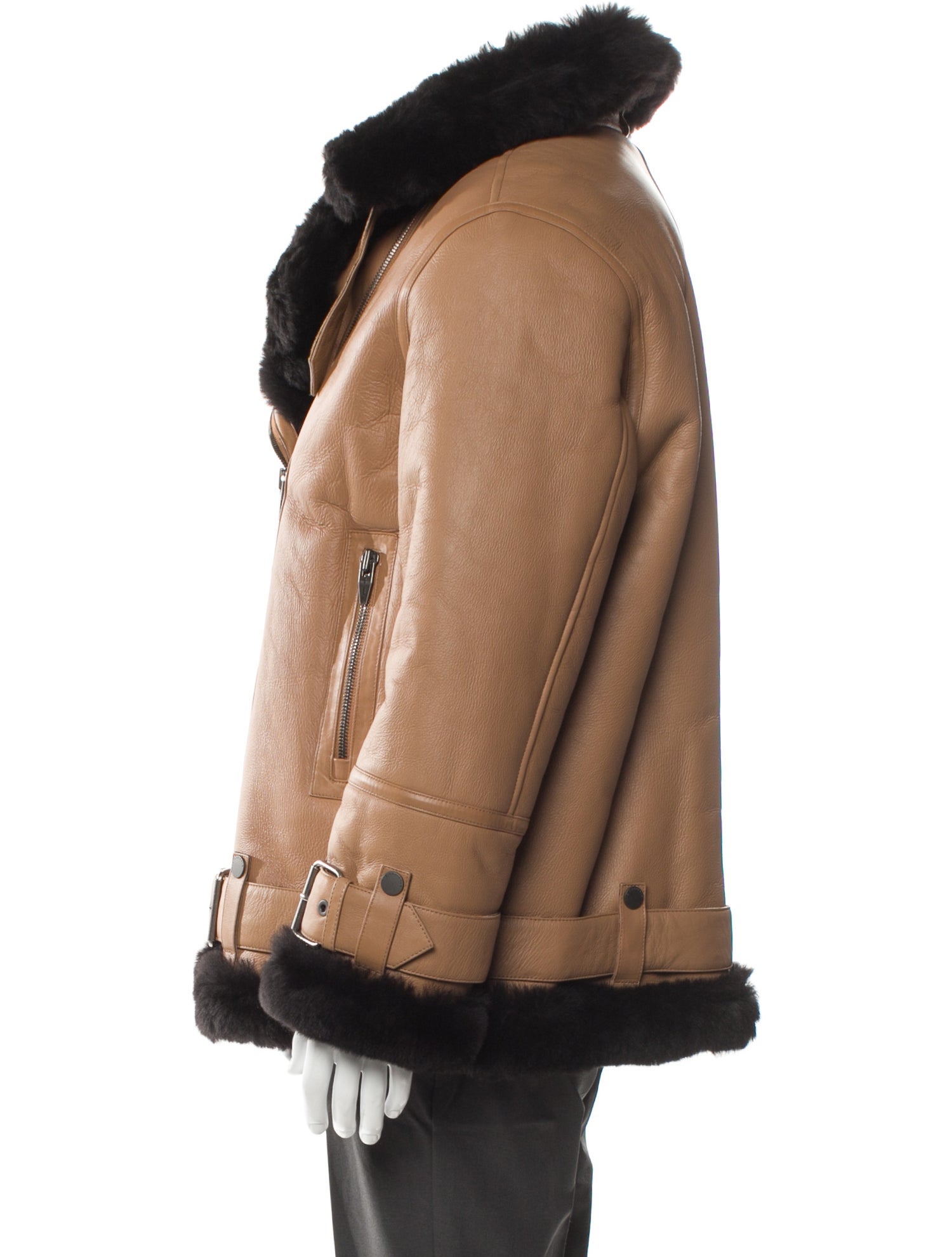 The Arrivals Shearling Moto Jacket