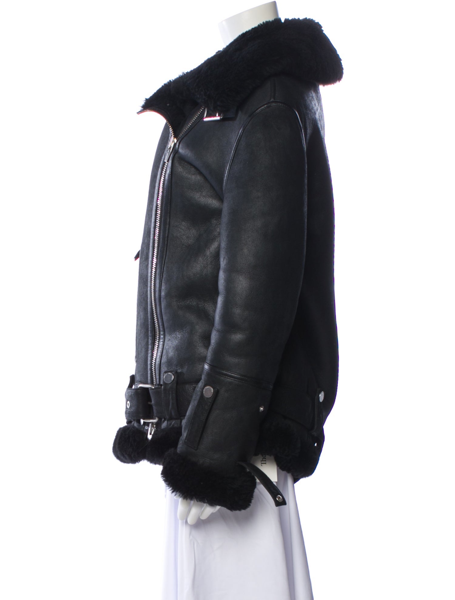 The Arrivals Shearling Biker Jacket