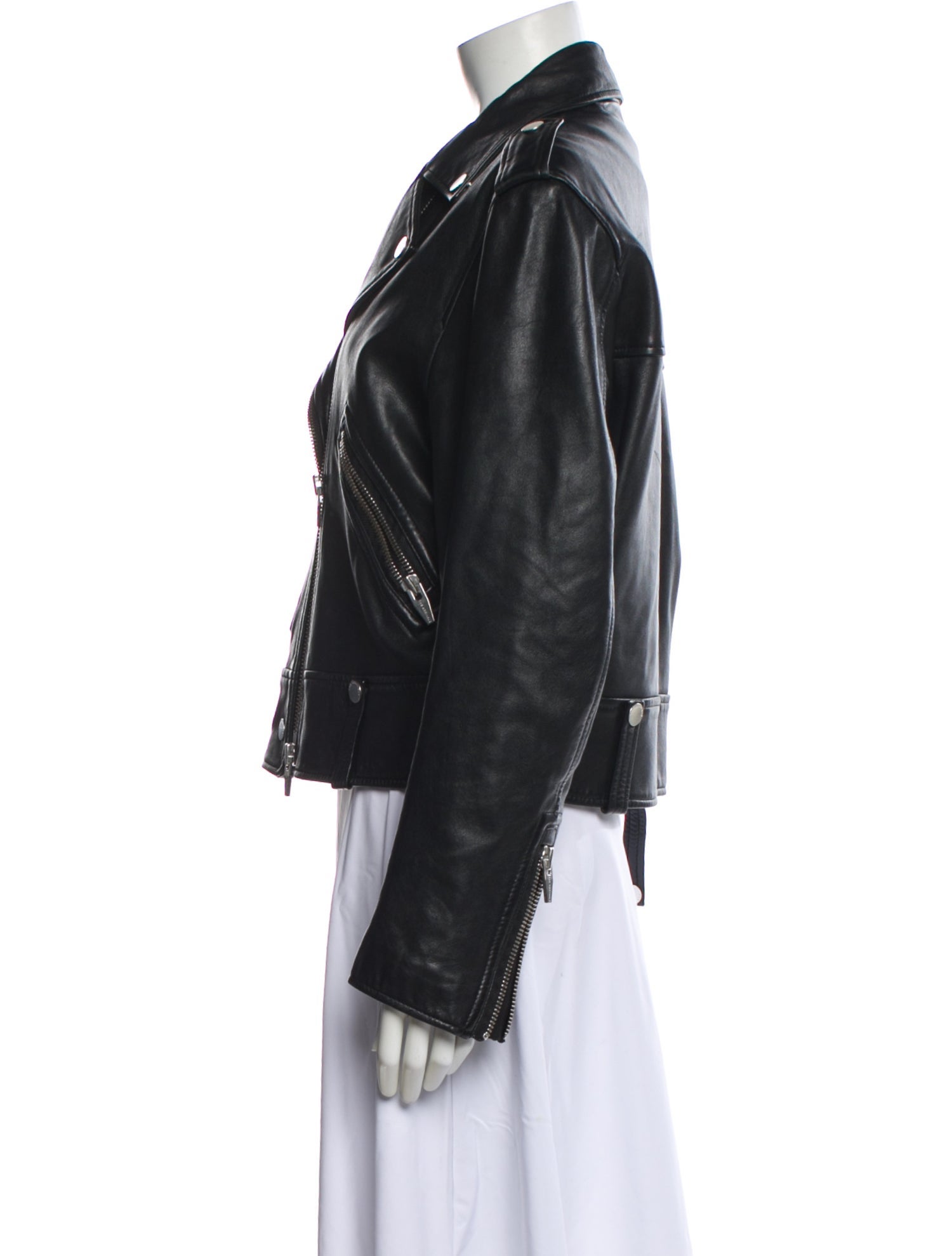 The Arrivals Leather Fur Jacket