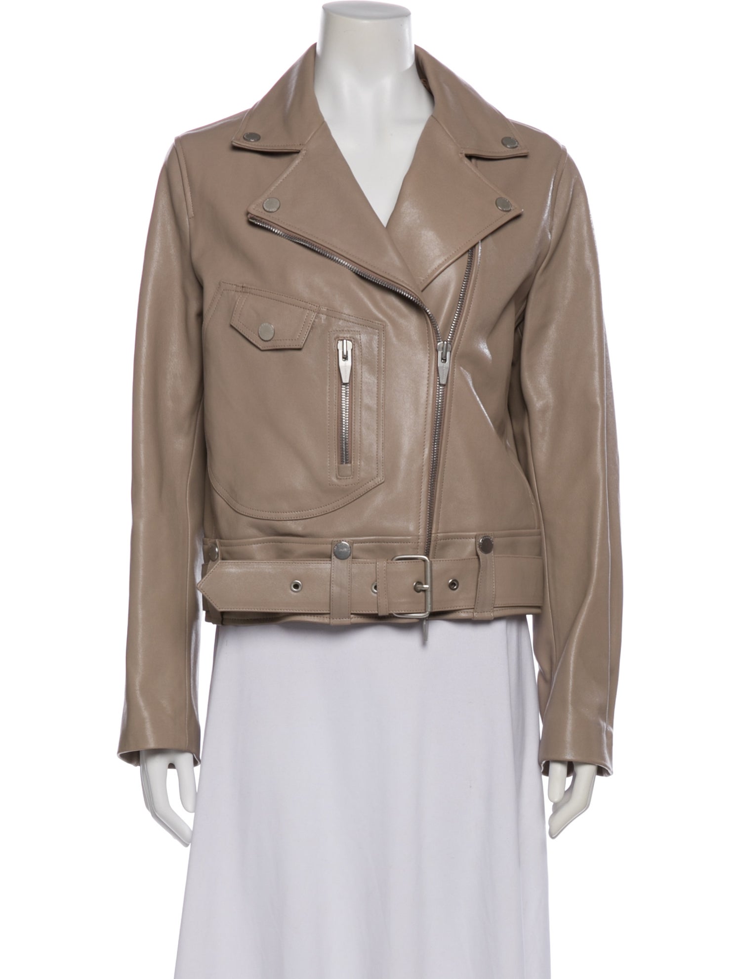 The Arrivals Lamb Leather Biker Jacket