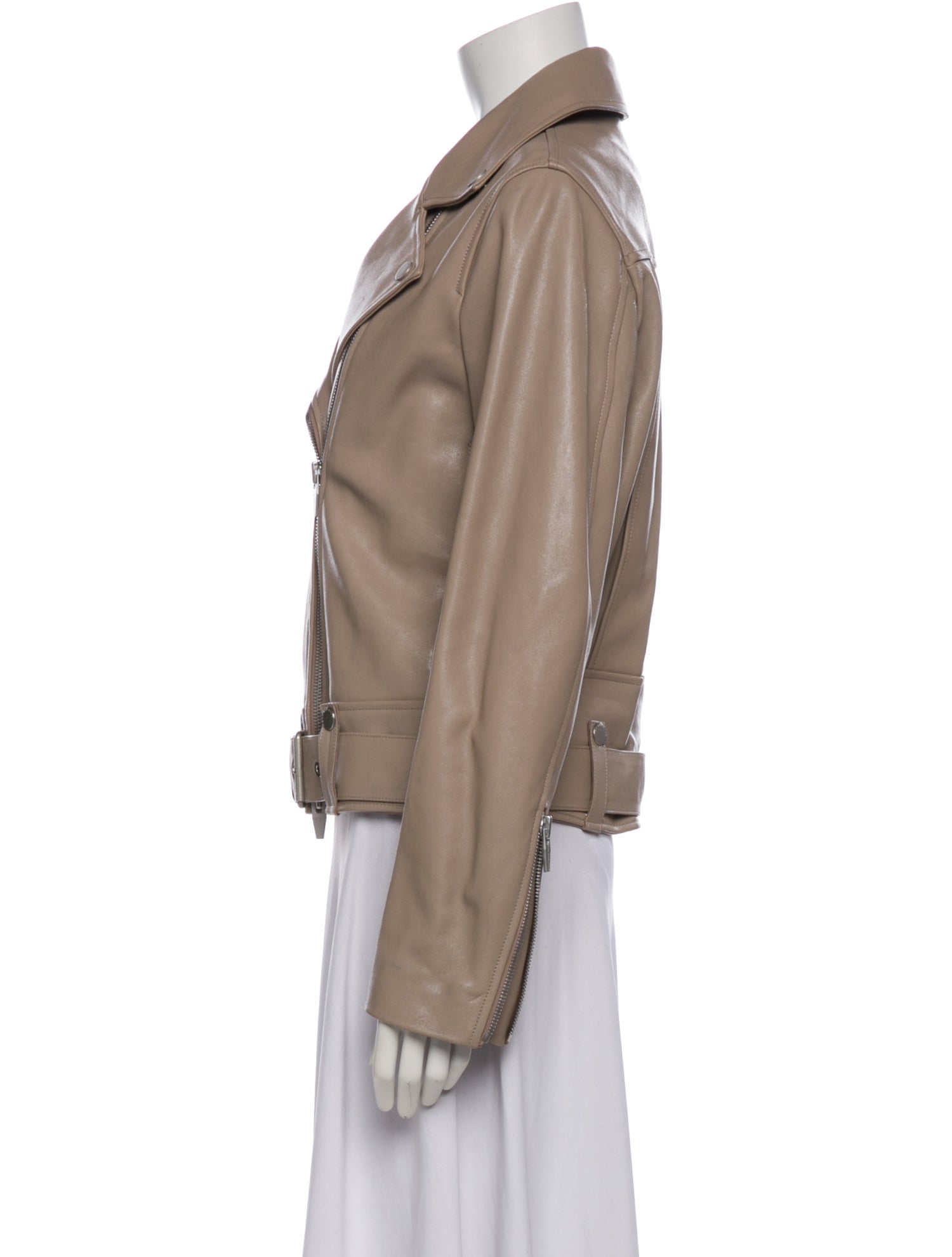 The Arrivals Lamb Leather Biker Jacket