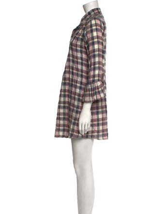 Alicia Bell Plaid Print Mini Dress