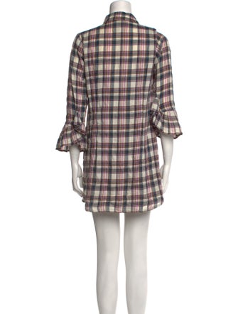 Alicia Bell Plaid Print Mini Dress