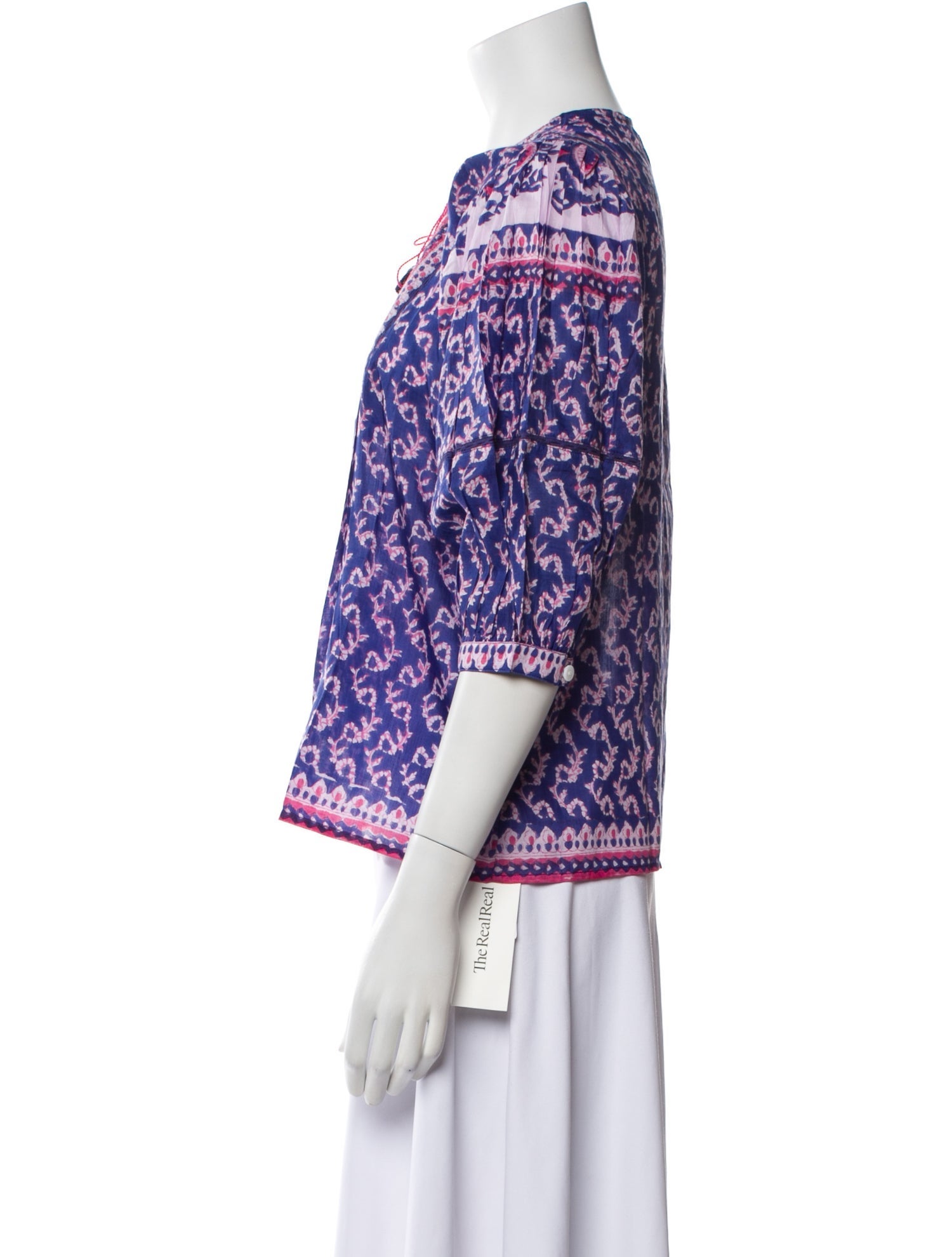 Alicia Bell Printed V-Neck Blouse