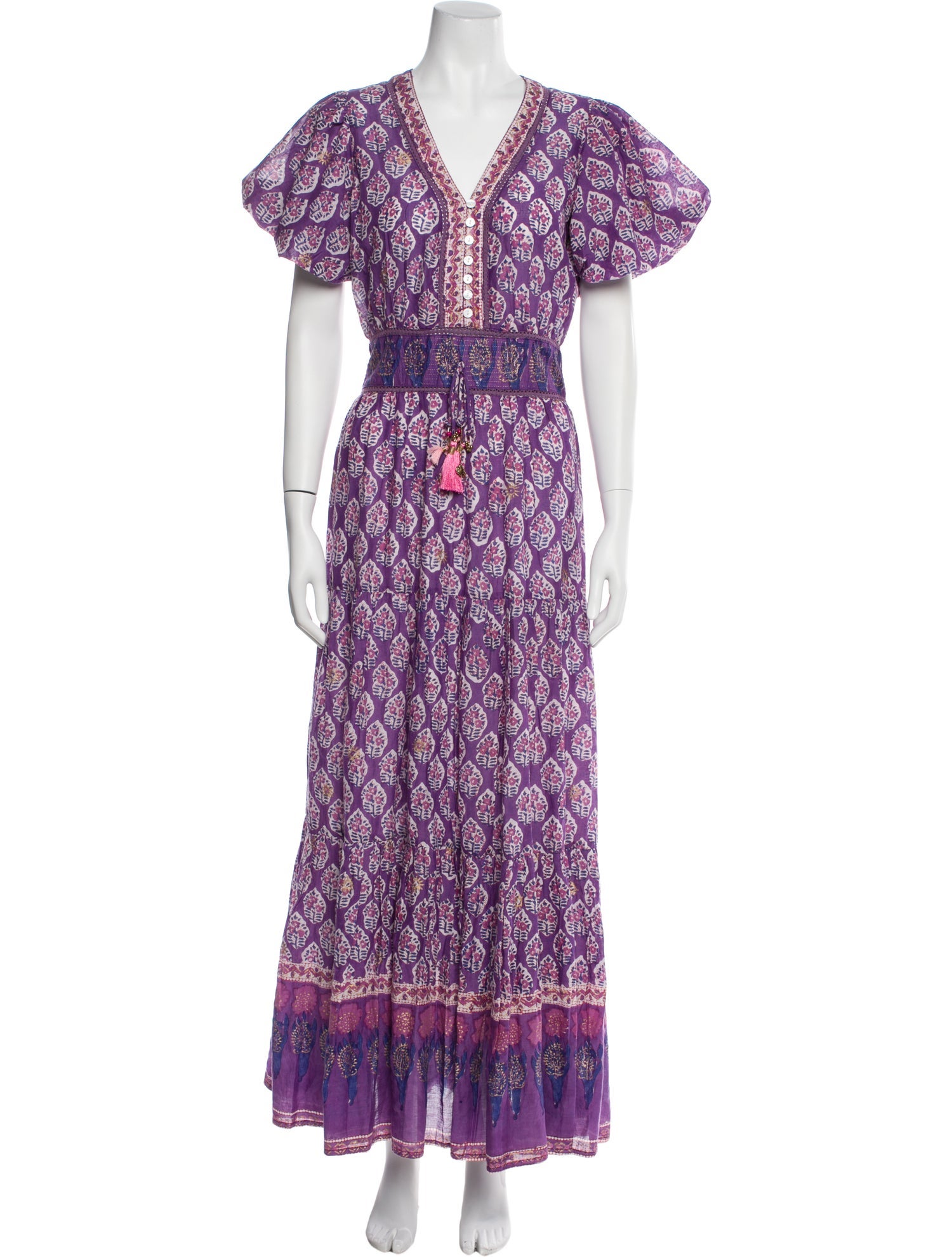 Alicia Bell Floral Print Long Dress w/ Tags