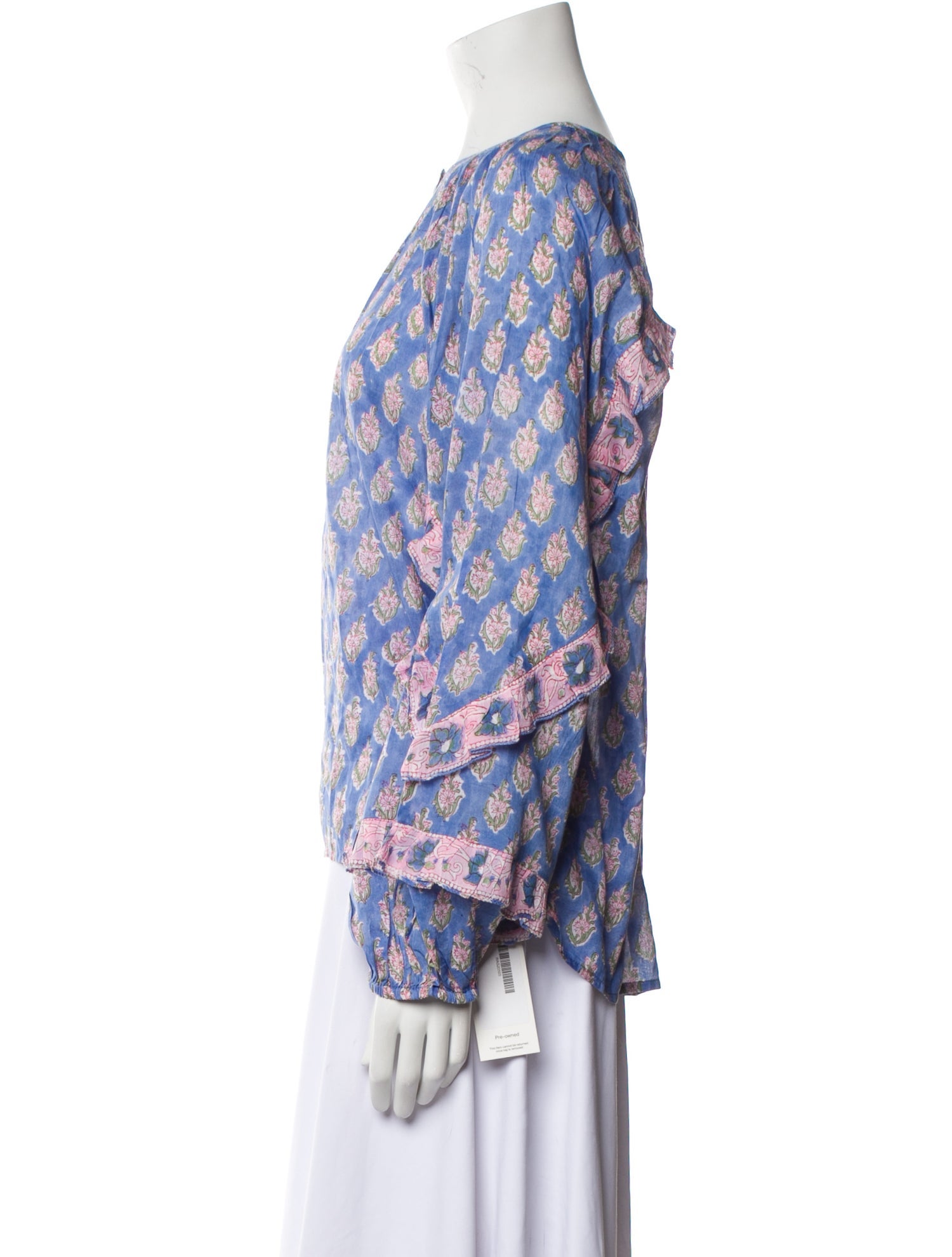 Alicia Bell Floral Print Crew Neck Blouse w/ Tags