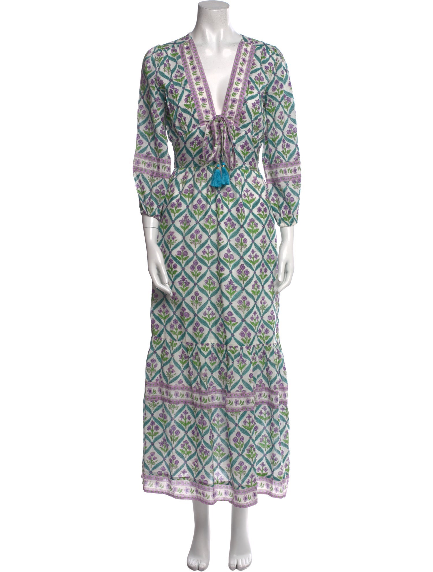 Alicia Bell Printed Long Dress w/ Tags