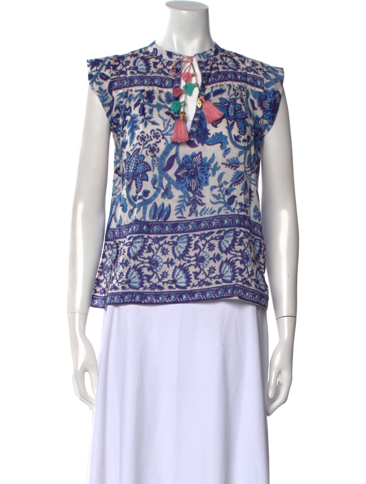 Alicia Bell Printed Crew Neck Top