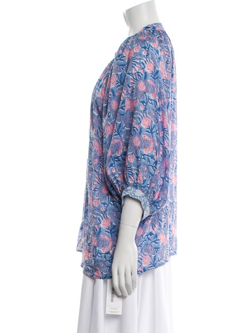 Alicia Bell Paisley Print V-Neck Blouse