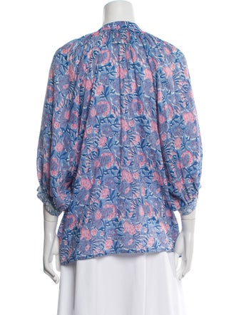 Alicia Bell Paisley Print V-Neck Blouse