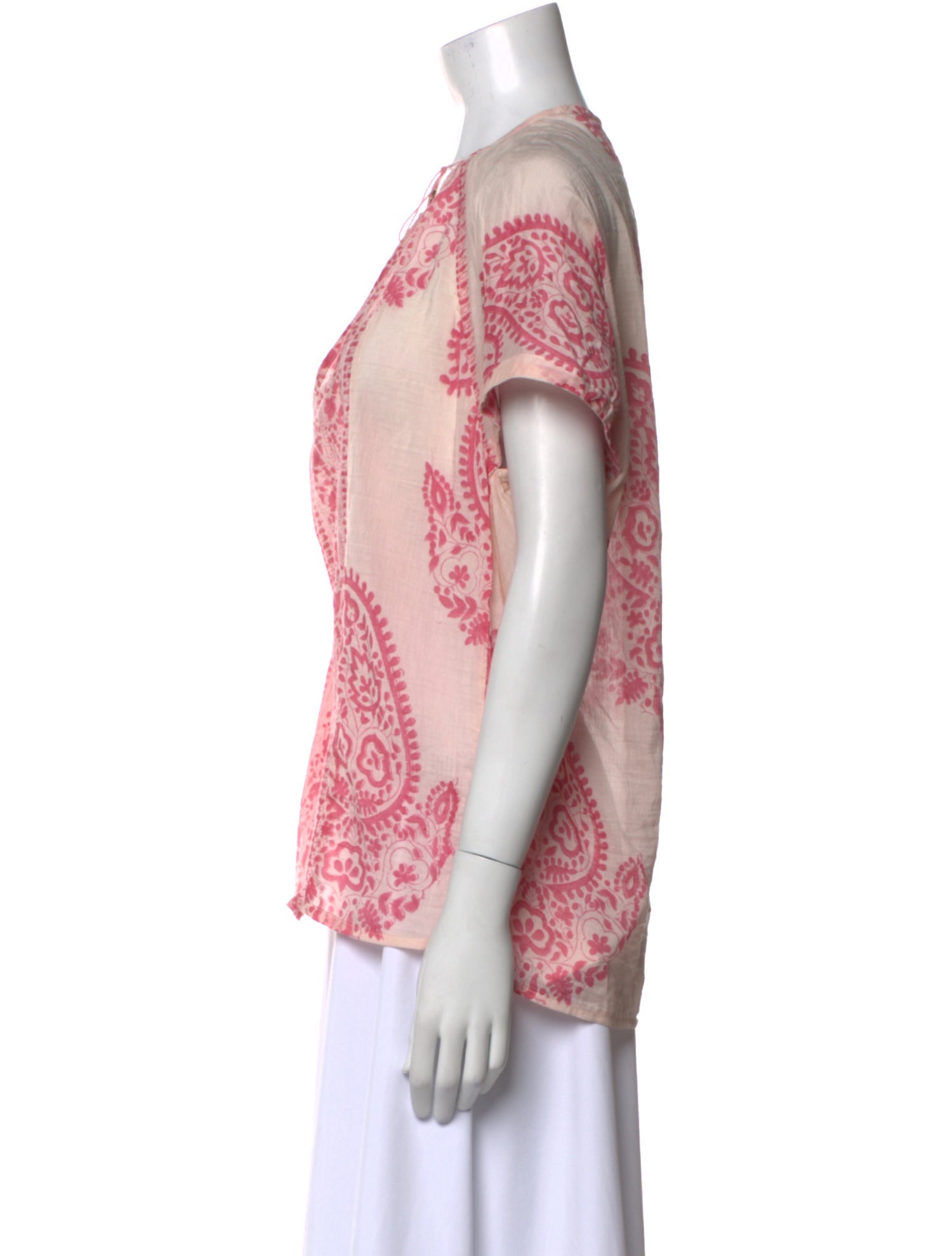 Alicia Bell Printed V-Neck Blouse w/ Tags