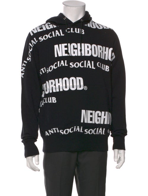 Anti SocialSocial Club x Neighborhood Graphic Print Crew Neck Hoodie